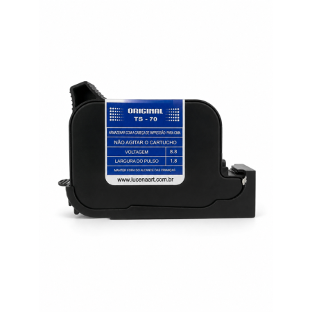 Cartucho TS-70 – Tinta Solvente Invisível para Impressora Inkjet TIJ