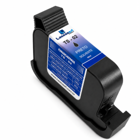 Cartucho TS-02 – Tinta Solvente Preta para Impressora Inkjet TIJ